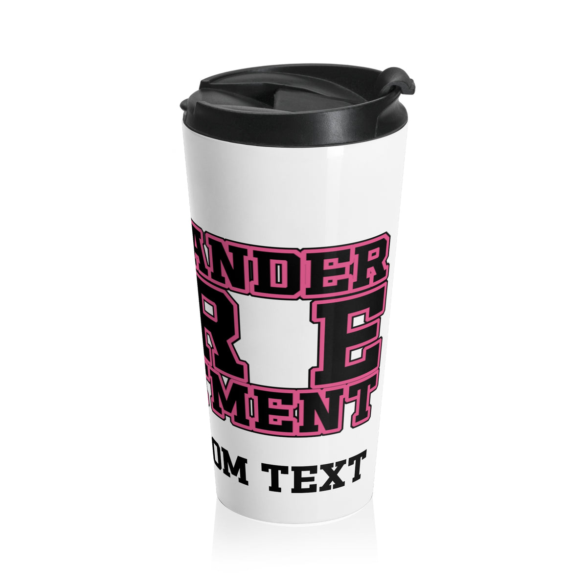 RHINELANDER FIRE breast cancer stainless steel travel mug - Customizable Text