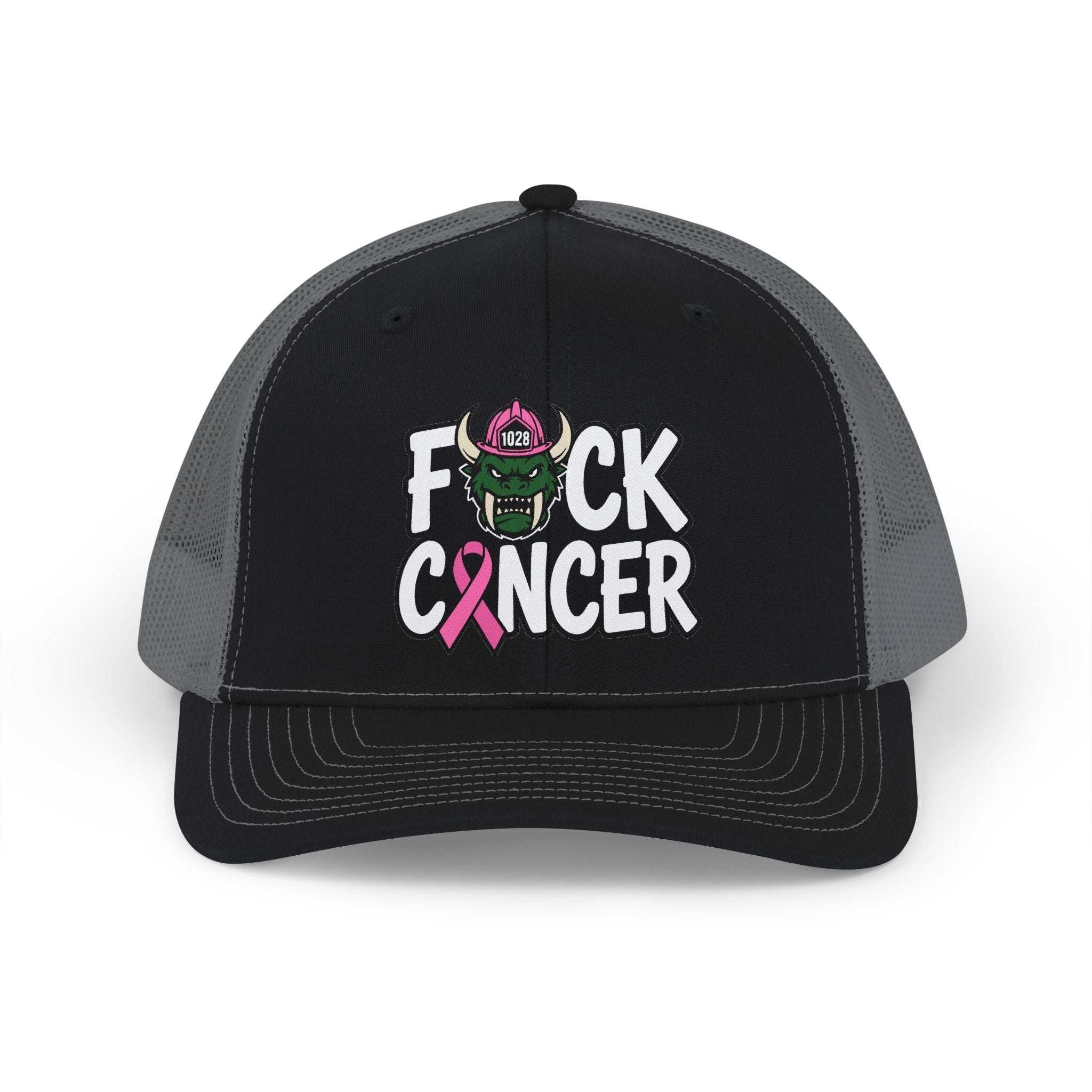 Trucker Cap — “F*ck Cancer” Pink Ribbon Cancer Awareness Snapback