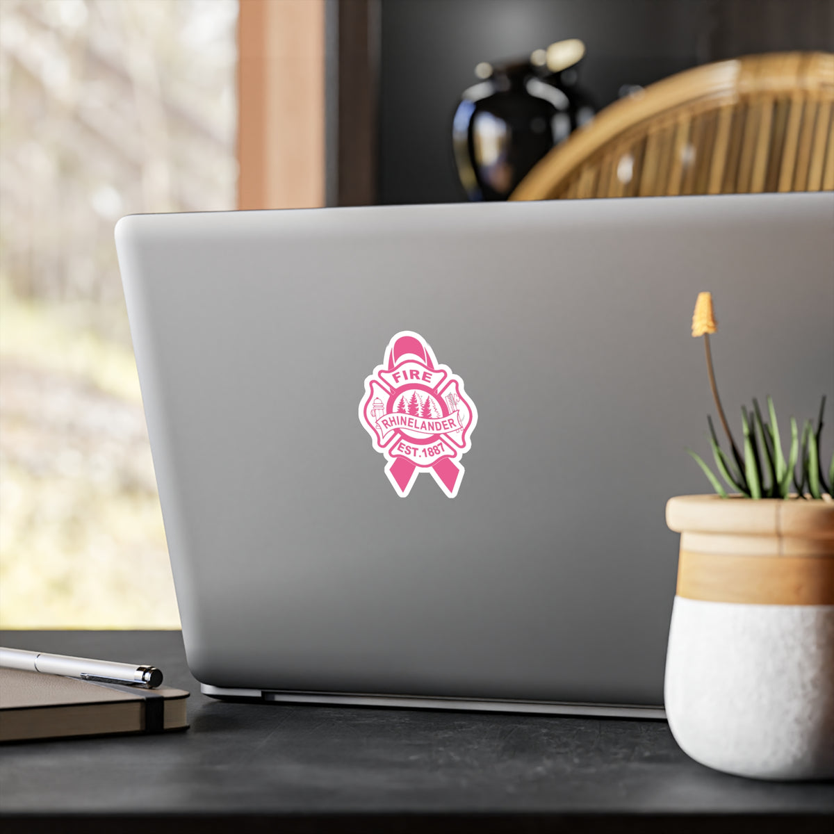RFD Breast Cancer Ribbon Sticker