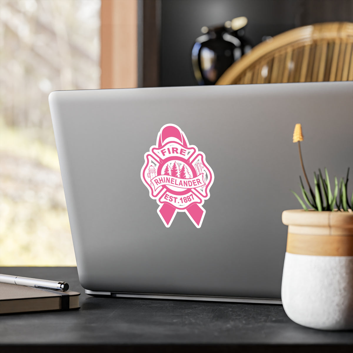 RFD Breast Cancer Ribbon Sticker