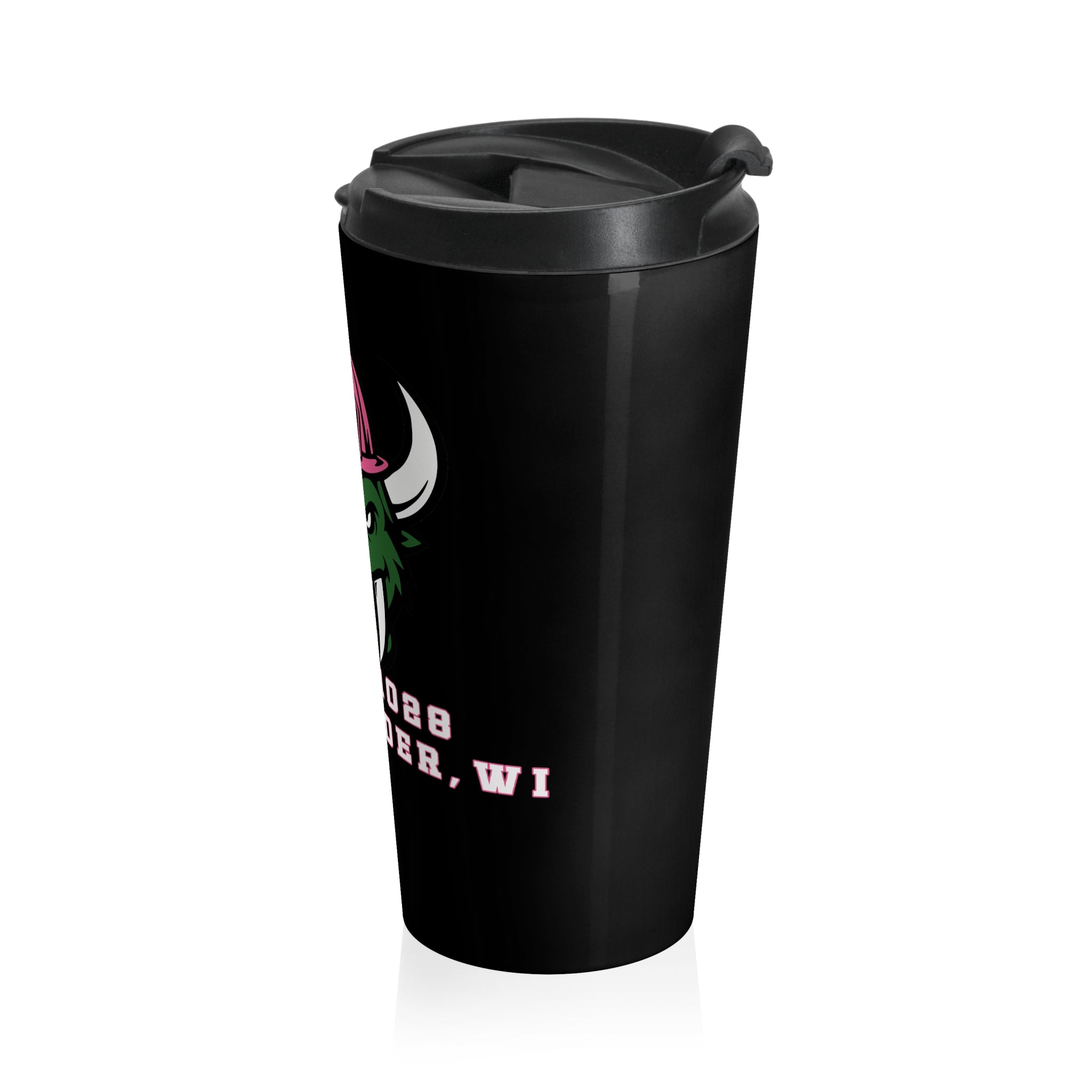 High-Insulation Travel Mug — 'Local 1028 Rhinelander, Wi' Firefighter HODAG Design