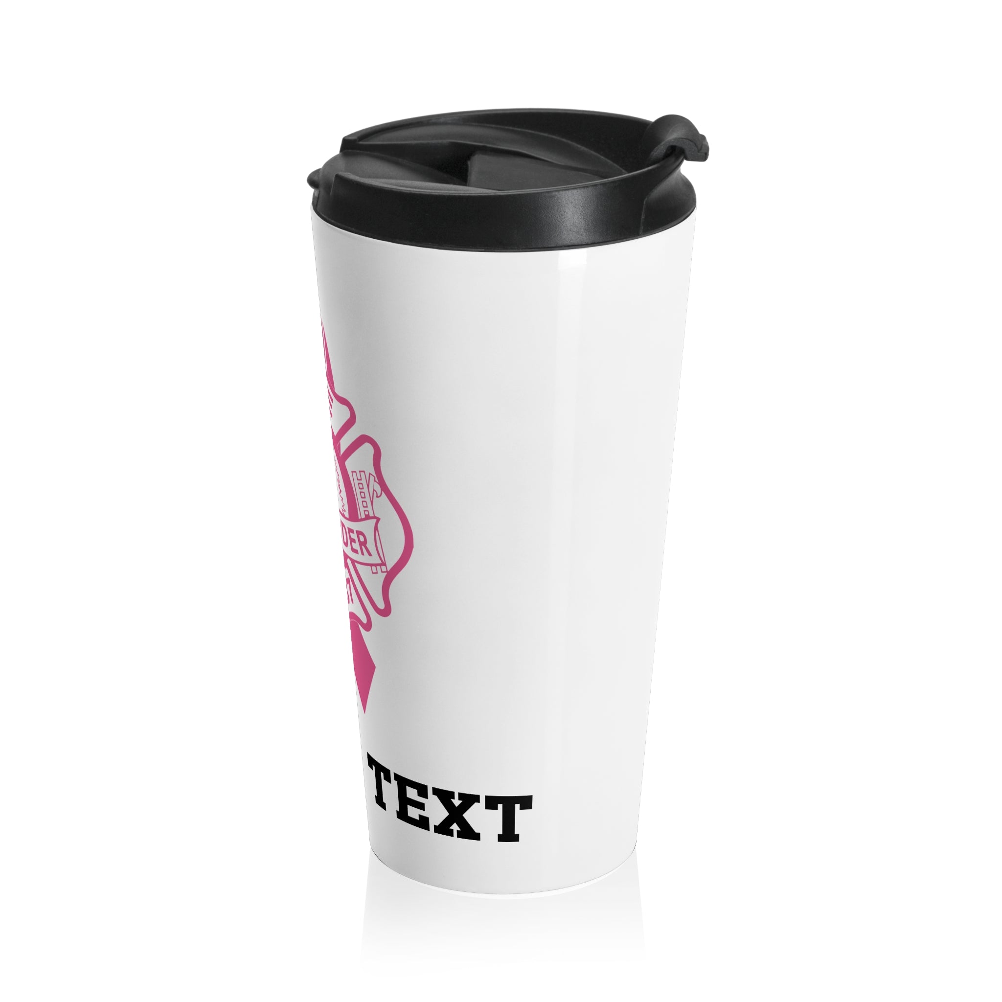 Copy of RHINELANDER FIRE breast cancer stainless steel travel mug