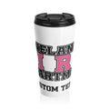 RHINELANDER FIRE breast cancer stainless steel travel mug