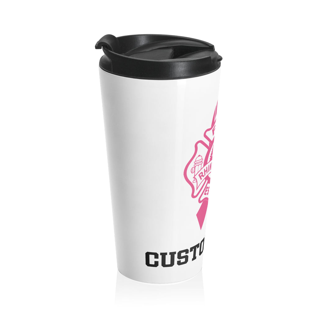 Copy of RHINELANDER FIRE breast cancer stainless steel travel mug