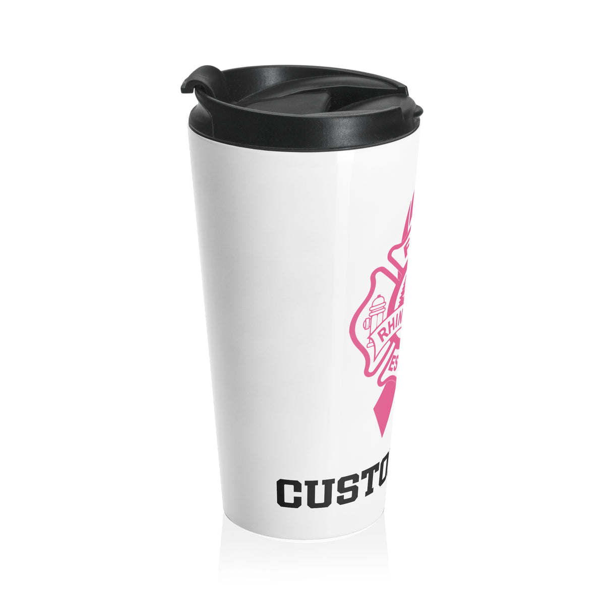 Copy of RHINELANDER FIRE breast cancer stainless steel travel mug