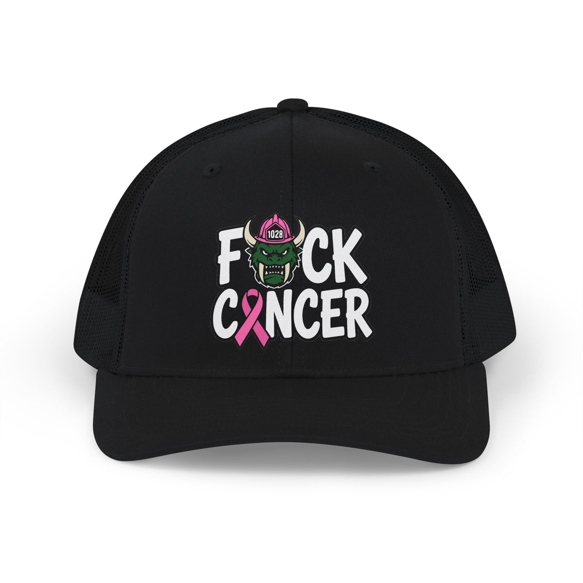 Trucker Cap — “F*ck Cancer” Pink Ribbon Cancer Awareness Snapback