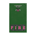 Rhinelander Fire Department Pink Logo Hand Towel — Firefighter Support Gift