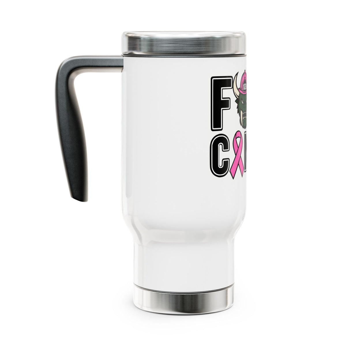 Stainless Steel Travel Mug with Handle, 14oz