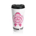 Copy of RHINELANDER FIRE breast cancer stainless steel travel mug
